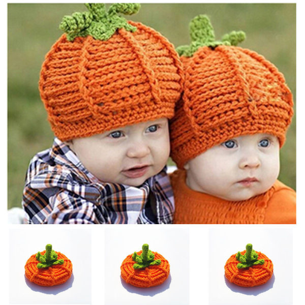 Baby Boys Girls Thanksgiving Christmas Beanie Pumpkin Hat 2