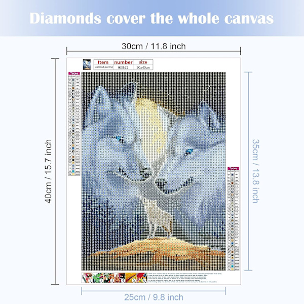 (30x40cm)30x40cm 5D Diamantmaleri Full Diamantmaleri W