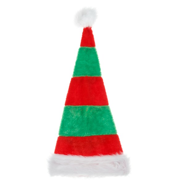 Julehatt, Nissehatt, Julhatt for Voksne, Unisex Fløyel Klassisk Nissehatt for Jul Nyttårsfest Hodeplagg