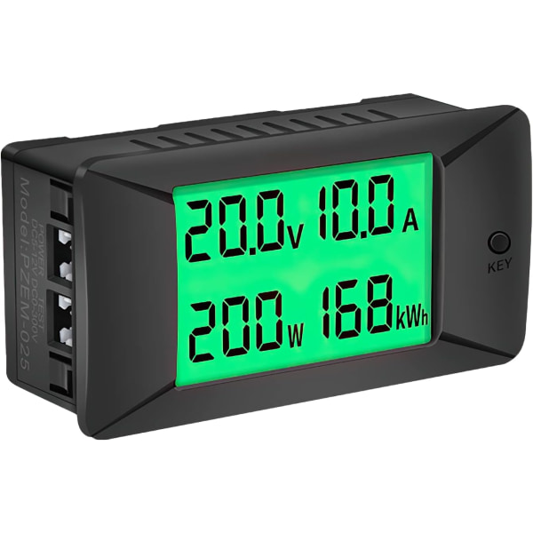 (200A) Digital Amperemeter Voltmeter, PZEM-025 Elektrisk Måler DC Voltme