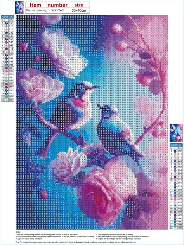 5D diamantmålning för vardagsrumsdekoration (30*40cm) 39