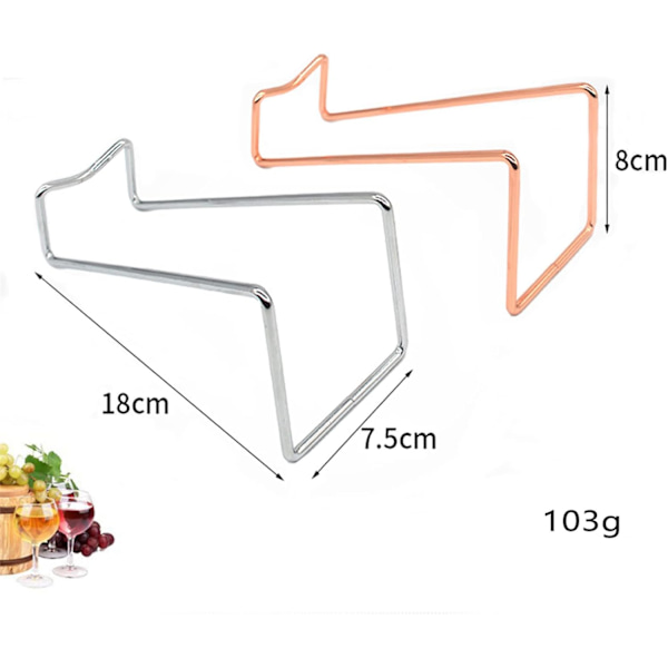 2 stk. Metall Vinstativ Benkeplate, Ferdiglaget Vinstativ Organizer Metall Flaskeoppbevaring Bordplate Holde