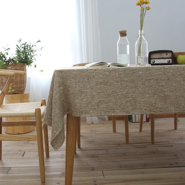 Blå Dream Rektangulær Dug 150x150cm Vandtæt Linned Look