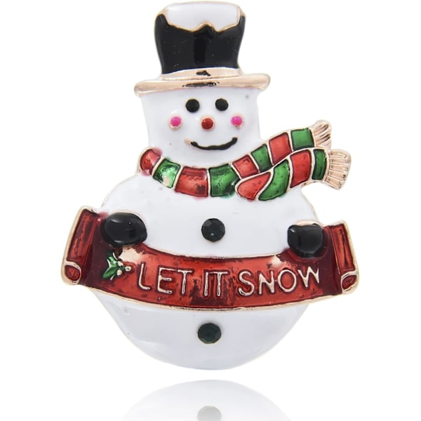 1 st  Julbroch Nål Kristall Julgran Snöflinga Rensa Jingle Bell Broscher Semesterfest Present till Kvinnor