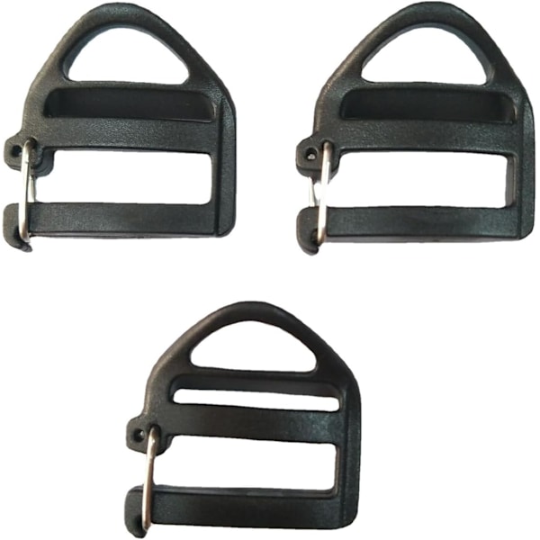 3,5×3,5×0,5 cm 8 Pak Webbing Hæklykke 25 mm 1'' Rem Spænde med Åben Lås Ende Spændeforbindelse Glide Spænder Ladde