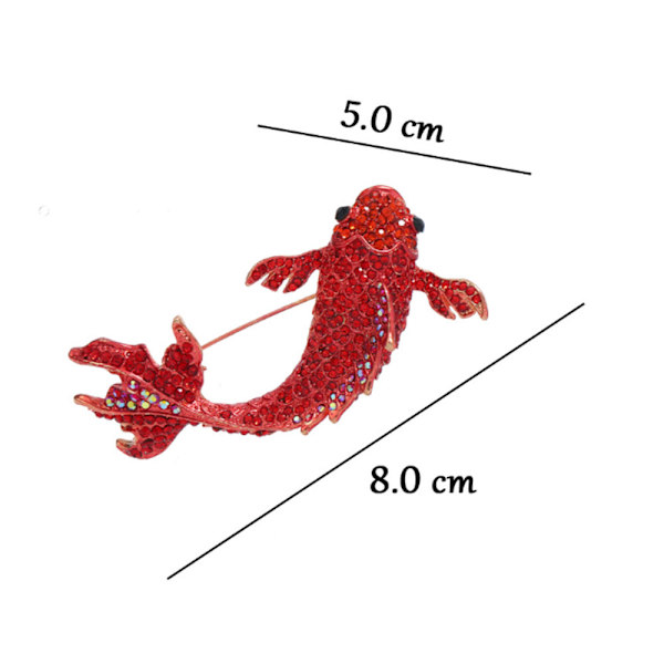 Fisks brosch fisk slag pin kläder broscher pin kläder smycken c