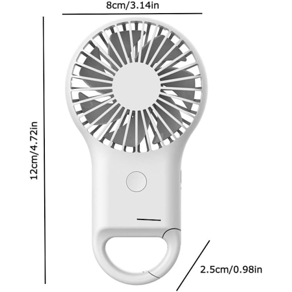 Handhållen Mini Kraftfull Portabel USB Uppladdningsbar Handhållen Fickfläkt Med Klämma för Ögonfransar Studenter Barn Flickor Kvinna Man Hem Kontor Utomhusresor