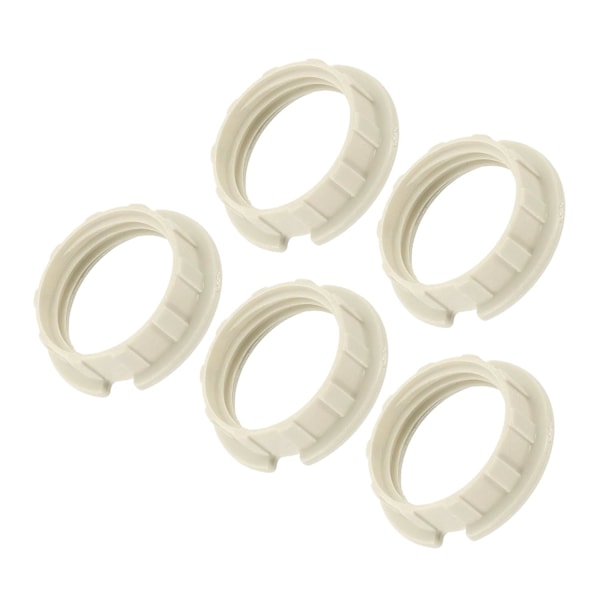 G9 Lampskärmsringar Adapter Reduceringsring Ljushållare Lampbyte för Ljuskronor Vit 5-pack