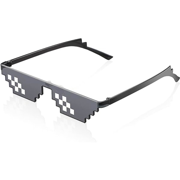 8-bit Pixel Mosaic Glasses Pixelated Solbriller Unisex Cool Glass