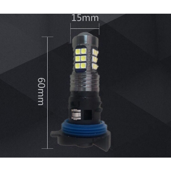 2 stk. LED DRL Dagkørelys Pære til Peugeot 3008 5008 2009 -2016 HP24W Valeo 13625 6216F6