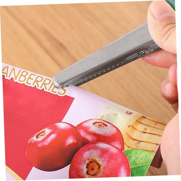 4 Stykker Forseglingsclips Forsegler Snack Clips til Lukning af Chips Lange Forseglingsclips Rustfrit Stål Icing Clips til Plastikstål