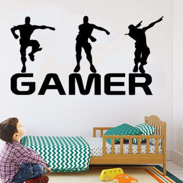Gamer Wall Sticker Personnages Joueurs Décor Mur Autocollants G