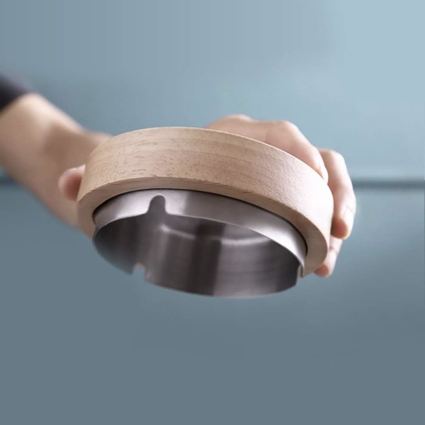 Original utomhusdesign askkopp med deodoriserande lock windpro