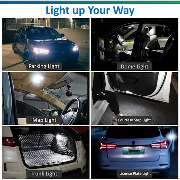 T10 501 LED-polttimot W5W LED-polttimo Auton polttimot LED-sivupolttimot