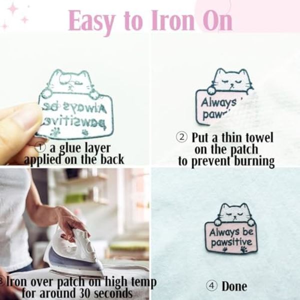 Broderede Stryge-På-Mærker Store, Den Sorte KAT Drikker Kaffe Applikation til Tøj, Sy-På Emblem DIY Tilbehør til fo