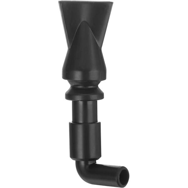 (Svart) 1st Akvariummunstycke, 360° Fri Rotation Plast Akvariumpumpmunstycke, 8mm/0.31\" OD Platt Vattenutlopp Returslang