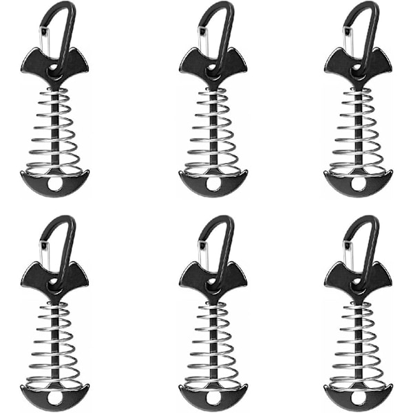 6 st Ankare, Däckankare, Vindtät Aluminiumlegering, Portabelt Ankare för Utomhuscamping