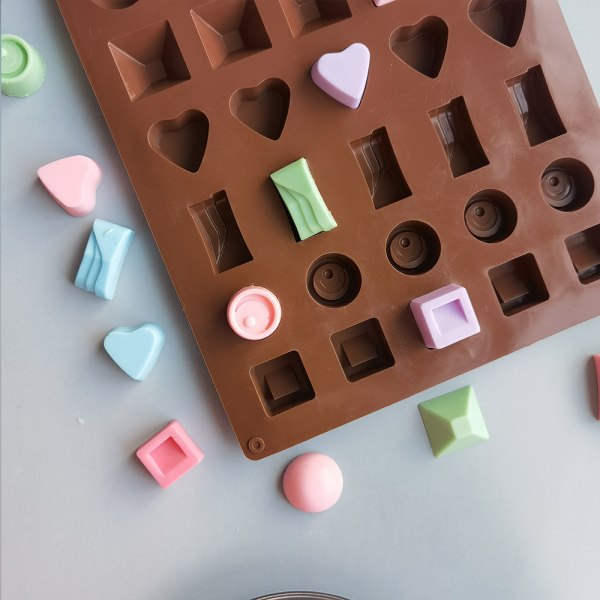 2 stk. 30-huls chokoladeform, non-stick fødevaregodkendt silikone C