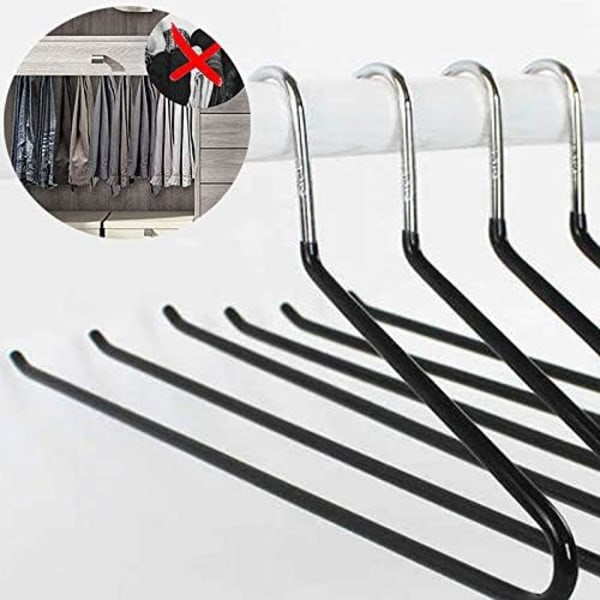 Pakke med 12 - Buksestang - Smart Fold - Anti-Slip - Nemt Valg og Opbevaring