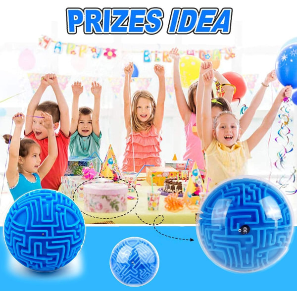 3D Gravity Memory Sequential Maze Ball Puzzle Toy Gifts(Blue