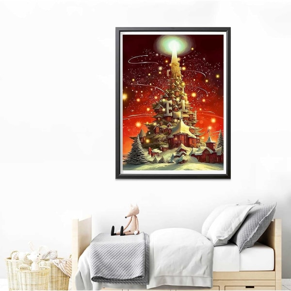 5D diamantmaleri 30x40cm juledekorasjon 51