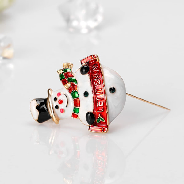 1 st  Julbroch Nål Kristall Julgran Snöflinga Rensa Jingle Bell Broscher Semesterfest Present till Kvinnor