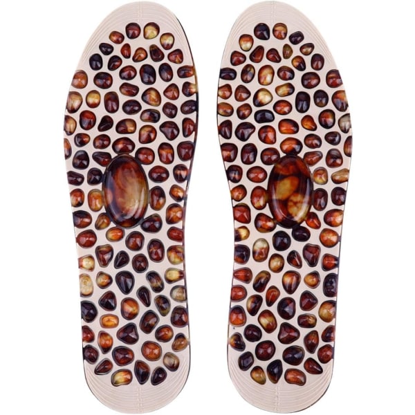 1 Pair Rubber Pebble Insole Foot Massage Point Foot Pad Foot Sole Men's and