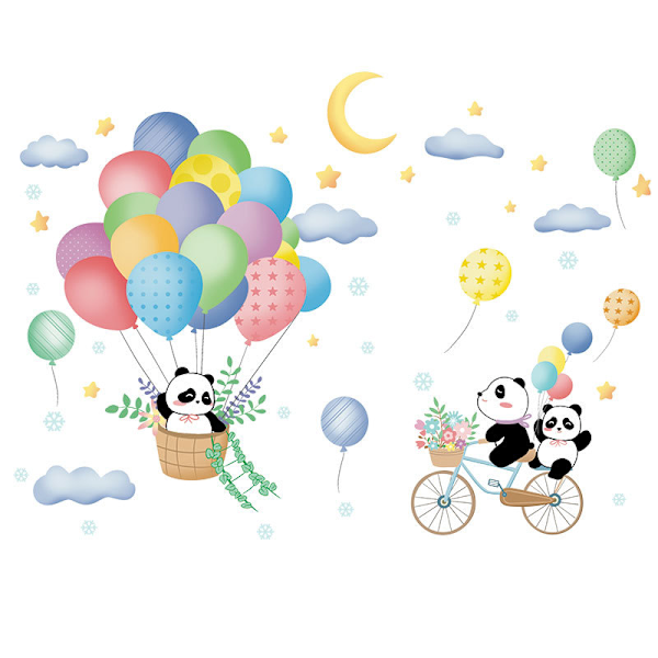 Cartoon Bear Balloon Wall Stickers Children's Wall Sticker Childr