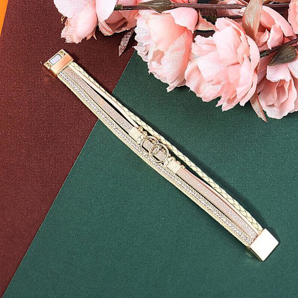 Boho Wrap Armbånd Læder Manschet Armbånd Perlearmbånd Lad