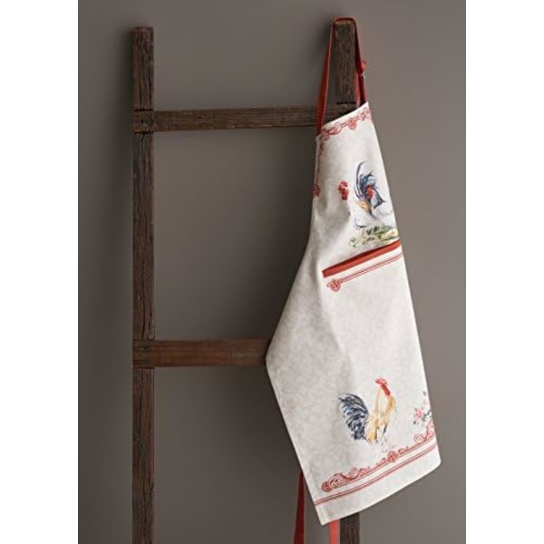 (70×85×1cm)Maison d'Hermine 100% Puuvilla Keittiöesiliina Säädettävällä Kauluksella, Keskellä Tasku Naisille/Miehille Kokille