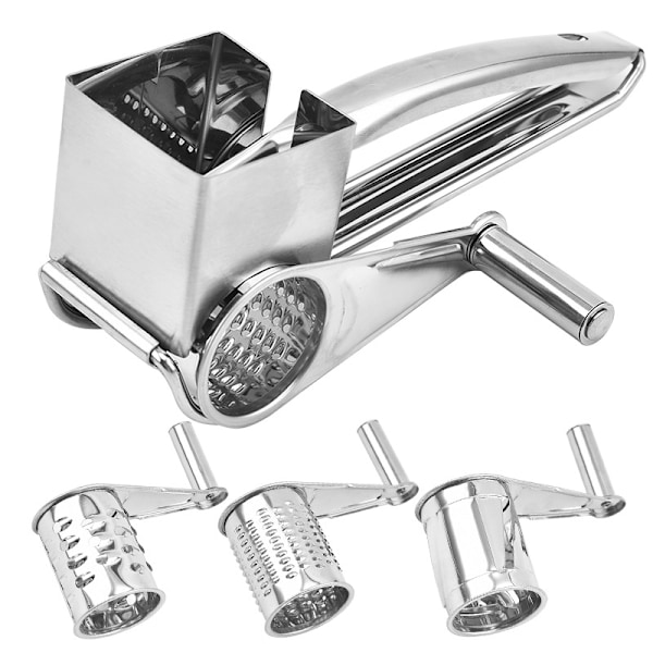 Hand Cranked Rotary Cheese Graters Rotary Cheese Grater Stainless Steel Kitchen Craft Drum Grater Ve