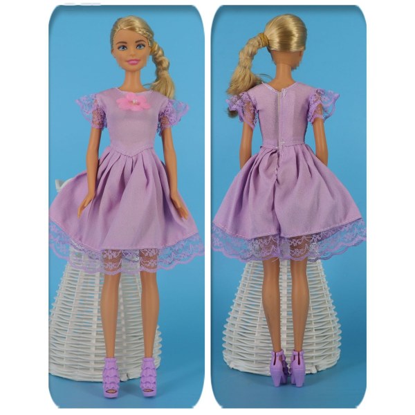 10 uppsättningar Barbie docka kläder, 6'11" dock kläder, lämplig för 30 cm Barbie dockor, moderiktig propp