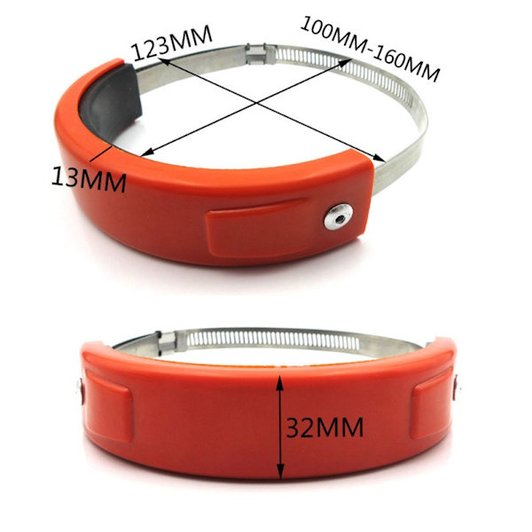 (orange farve) Udledning Rør Dække Beskyttelse 100mm-160mm Universal