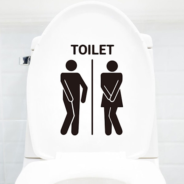 WC-hymiötarra Hauska kylpyhuoneen ja keittiön seinätarra