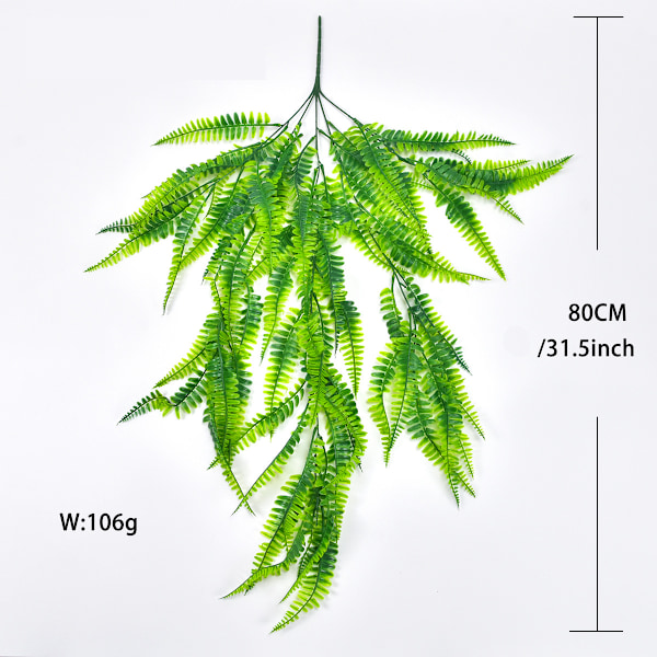 10 stk. Simuleret plante vægophæng Phoenix-hale bregne imitation