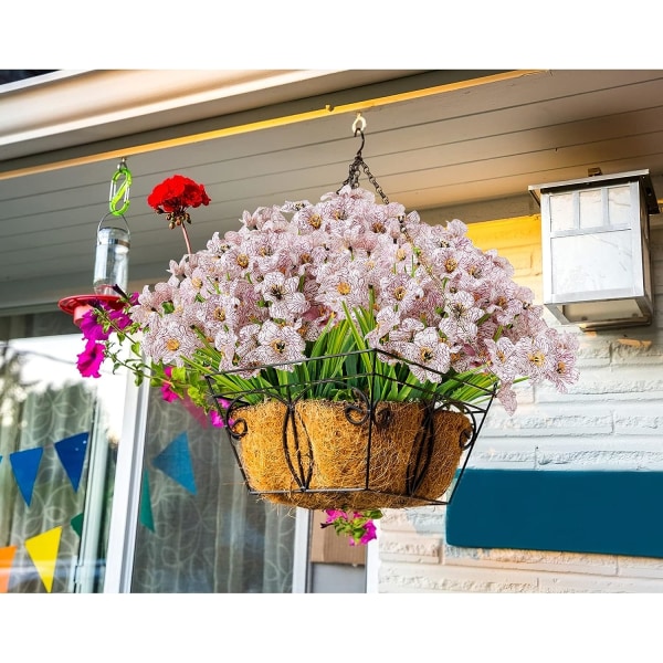 10 bundter kunstige blomster udendørs UV-resistente kunstige blomster N