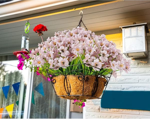10 Bundter Kunstige Blomster Udendørs UV-Resistente Kunstige Blomster N