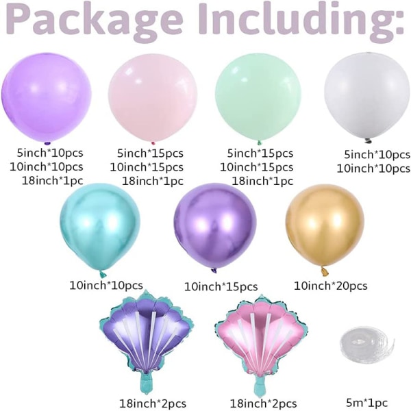 Macaron Ballong Garland Kit Ballong Dekoration Kit Ballong C