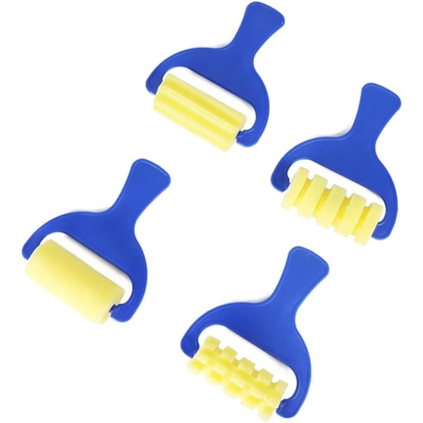 St Mini Målarpenslar Roller Svamp DIY Ritverktyg Konstmaterial