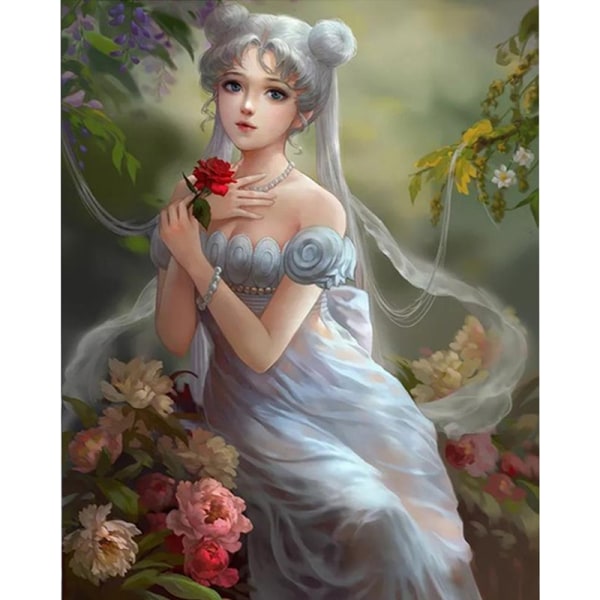 30 × 40 Terälehti Princess Diamond Painting (30 * 40, 1 kpl) Halkaisija
