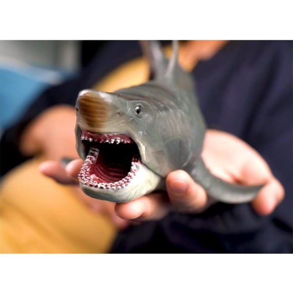 Stor Megalodon Hai Leke, Plast Havdyr Figur, Realistisk Sjømonster Lekefigur