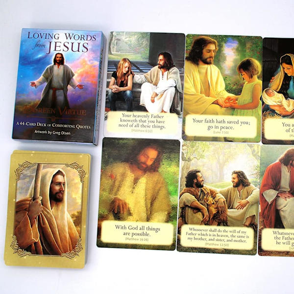 Rakastavat Jeesuksen sanat Tarot-kortit Oraakkelikortti Ennustuskortti Viihde Pöytäkorttipelit