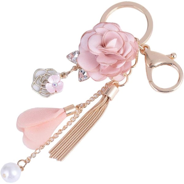 Chaîne Porte-clés Gland Perle Pendentif Porte-clés Charme Bijoux