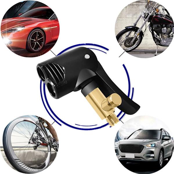 st, Deflaterbar Bil Däckventil Adapter, Inflator Munstycke, Spak Bilventil Adapter, Däckventil Adapter, Luftpump Ventil Adapter