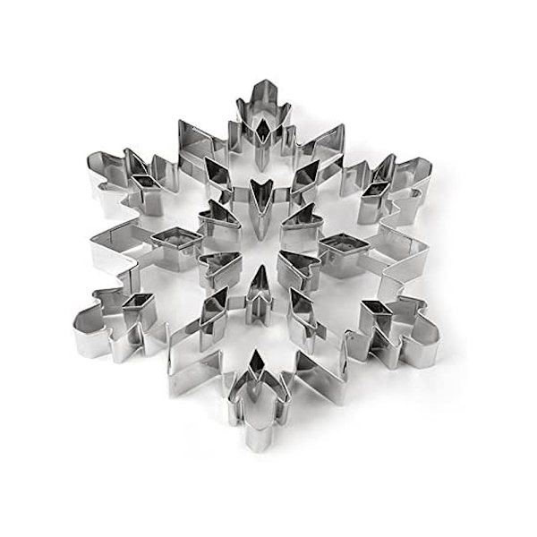 Stor jule-snefnug kageform 3D rustfrit stål P