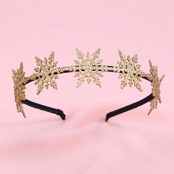 Jul Snöflinga Hårband Hårband Bedårande Söta Glitter Sno