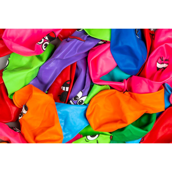 （Assortert）100 stk Emoji Latex 12\" Ballonger med gjenbrukbare pinner Stativ Bursdag Jul Kommunion Festartikler Morsomt
