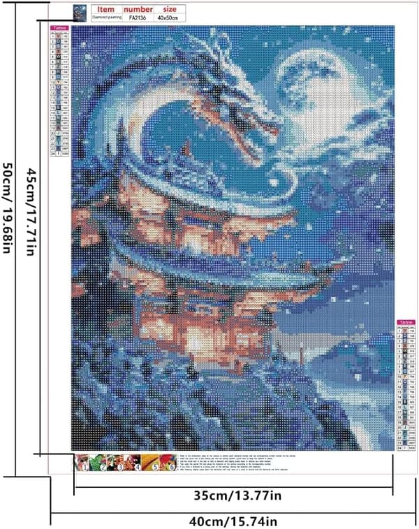 5D timanttimaalaus 30x40cm Dragon Z