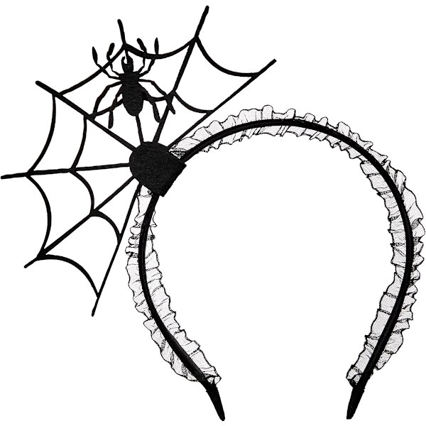 Cosplay Maskerade Edderkopp Hodebånd, Nyhet Edderkoppnett Edderkopp Hodebånd for Barn Voksen Halloween Kostymefest Klesopp