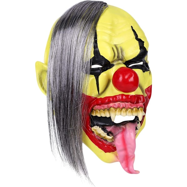 Unisex Halloween skräckmask vuxen kostym clown spöke mask elastiskt band latex mask perfekt för Carn